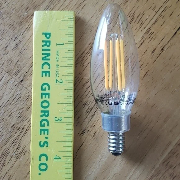 LED Lightbulbs Set of 6 Replacement Bulbs Candelabra Light Bulbs 60 watt - Picture 8 of 9